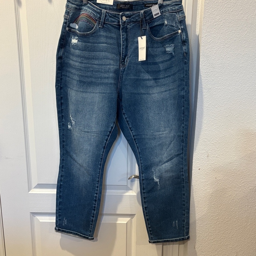 Judy Blue High Waist Straight Leg Jeans